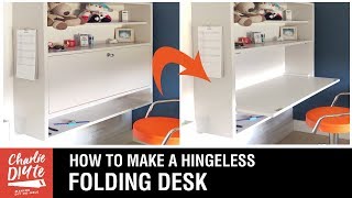 How to Make a Folding Desk  With No Hinges [upl. by Loise]