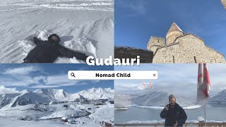 5 Winter in Georgia Gudauri Ski Resort Costs Snowboarding For the First Time amp Review [upl. by Rudelson]