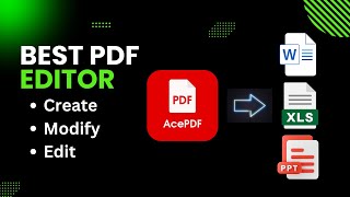 Allinone PDF editor converter creator reader and manager for all your PDF solutions  AcePDF [upl. by Orestes]