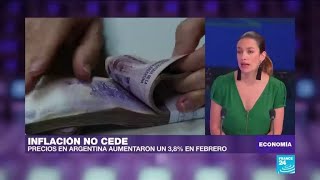 Argentina inflación aumentó un 513 interanual [upl. by Raynold]