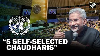 “Selfselected Chaudharis…” S Jaishankar slams the concept of UNSC [upl. by Naig]