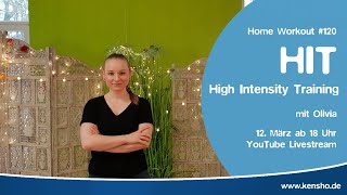 Home Workout 120 HIT  High Intensity Workout mit Olivia  ohne Geräte  60 min [upl. by Askwith989]