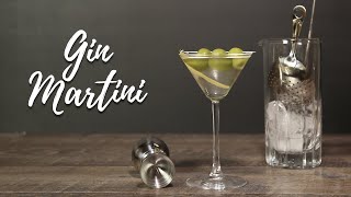 Classic Cocktails  How to make a Gin Martini [upl. by Hoeve]