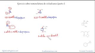 Problema sobre nomenclatura de cicloalcanos parte 1 [upl. by Mackenie]