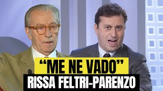 Vittorio Feltri rissa con Parenzo “Me ne vado” [upl. by Eojyllib]