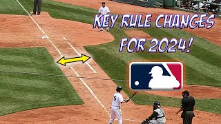 3 Key Rule Changes for MLB in 2024 [upl. by Knah967]