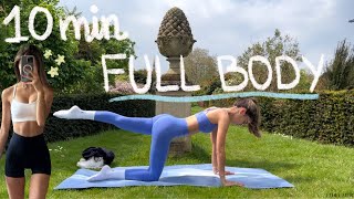 10MIN everyday full body hourglass pilates workout  no equipment  beginner friendly [upl. by Hibbs]