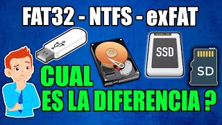 FAT32 vs NTFS vs exFAT  Cual Es La Diferencia  Que Formato Elegir [upl. by Acker916]