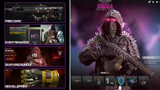 NEW Godzilla x Kong Event Rewards amp ALL Godzilla Bundles EARLY GAMEPLAY Showcase Modern Warfare 3 [upl. by Akirdnwahs117]