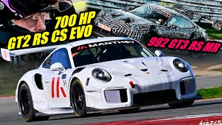 HUMILIATED 🤯 700hp Porsche GT2 RS CS EVO vs 992 GT3 RS MR [upl. by Ellehcar]