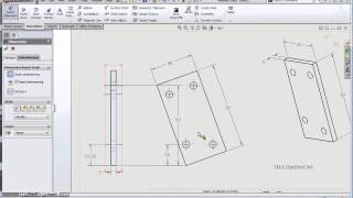 SolidWorks True vs Projected Dimensions [upl. by Akoyn635]