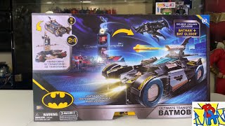 Ultimate Transforming Batmobile Spin Master 2 in 1 Batcave Playset Batman 85th Anniversary Amazon DC [upl. by Zilvia]