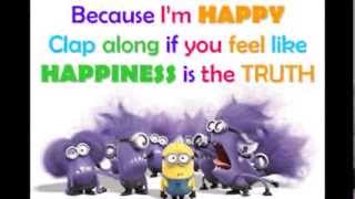 Pharrell Williams  Happy Lyrics [upl. by Babette]