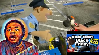 SML Movie Black Yoshis Black Friday REACTION sml jeffy blackyoshi blackfriday 😂🛍️ [upl. by Akinehs254]