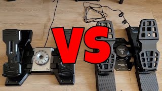 VelocityOne Rudder Pedals vs Logitech G Saitek Pedals Review Comparison [upl. by Jessabell989]