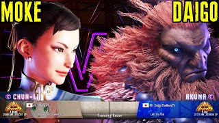 SF6 DAIGO Akuma vs MOKE ChunLi Pro Match [upl. by Oxford747]