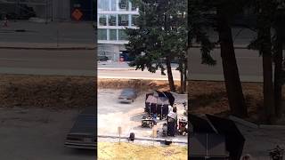 Filming of Dragged Across Concrete 2018 opposite house [upl. by Marlon]