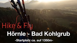 Hike amp Fly Tour aufs Hörnle  Bad Kohlgrub  Herbstflug  Paragliding [upl. by Shyamal]