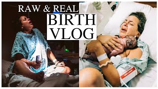 OUR LIVE BIRTH VLOG  Raw amp Real Induction at 40 Weeks POSITIVE LABOR amp DELIVERY  Yami Mufdi [upl. by Suinuj]