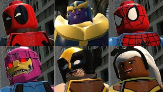 All Big Fig SpiderMan Deadpool and Wolverine Avengers Characters in LEGO Marvel Super Heroes [upl. by Robi]