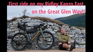 First ride on my Ridley Kanzo Fast On the Great Glen Way in Scotland [upl. by Luap]