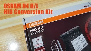 OSRAM Xenon HID Conversion Kit Unboxing  H4 6000K HL [upl. by Banerjee]