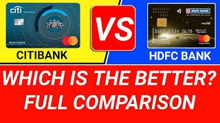 citibank credit card vs hdfc credit card  citibank rewards credit card vs hdfc regalia first credit [upl. by Yesnikcm]