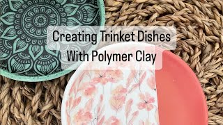 Creating Polymer Clay Trinket Dishes  Tutorial  Easy  Simple  Scrap Clay [upl. by Casey139]