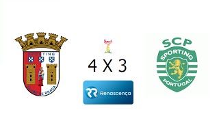 SC BRAGA 4 X 3 SPORTING CP  TAÇA DE PORTUGAL 201516  RELATO RR [upl. by Willow]