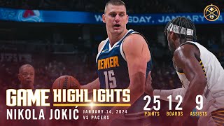 Nikola Jokić Full Game Highlights vs Pacers 🎥 [upl. by Alaaj684]