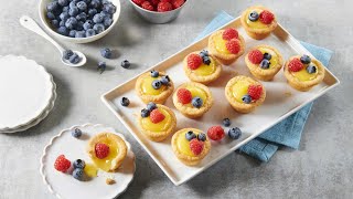 Mini Lemon Fruit Tarts  Pillsbury Recipe [upl. by Einahets323]