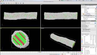 Ni 100 NW Tensile test in Ovito with NN and DXA Analysis [upl. by Gabriel]