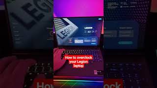 How to overclock your Lenovo Legion Gaming laptop [upl. by Leik]