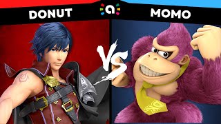 Donut Chrom vs Momo Donkey Kong  Super Smash Bros Ultimate Amiibo Fights [upl. by Etnauq591]