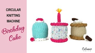 Circular Knitting Machine Birthday Cake with Candle [upl. by Roselyn]