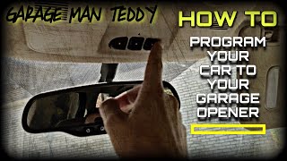 How to program your car to your garage door opener [upl. by Yttam]