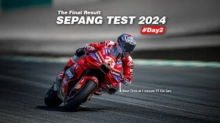 Enea Bastianini is the fastest  2024 Sepang MotoGP Test Results  Day 2 [upl. by Ailsa]