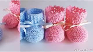 LOS MEJORES ESCARPINES de YOUTUBE ¡10 diseños a crochet hermosos 💖 [upl. by Toiboid]