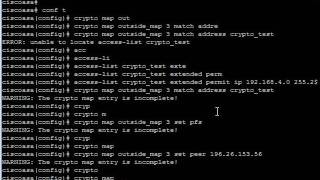 Cisco IPsec L2L sitetosite VPN tunnel tutorial from CLI [upl. by Tamanaha]