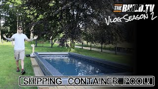 Shipping Container Swimming Pool INSTALLED amp My Thoughts [upl. by Eadahc]