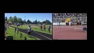 Javelin Comparison  Scott Halley and Jan Zelezny [upl. by Sihtnyc]