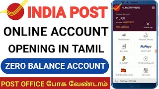 post office online account opening tamil  how to open post office account  ippb account opening [upl. by Lleneg372]