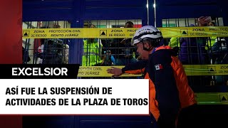 Así fue la suspensión de actividades de la Plaza de Toros y del Estadio Azul [upl. by Jarlathus]