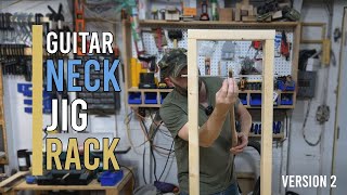 Perfect Guitar Neck Finishing How to Build and Use a Jig Rack [upl. by Kiernan966]