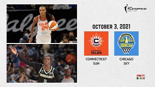 SEMNIFINALS GAME 3  Connecticut Sun vs Chicago Sky  October 3 2021  Full Game Replay [upl. by Don]