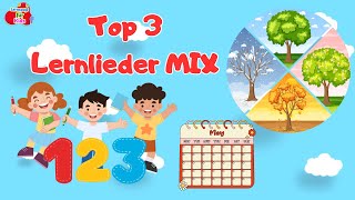 Top 3 Lernlieder – Zahlen Wochentage und Jahreszeiten für Kinder [upl. by Rentsch115]