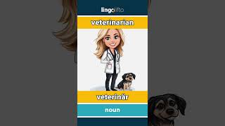 🇬🇧🇸🇪 veterinarian  veterinär  learn English  låt oss lära oss engelska [upl. by Aihtnamas846]