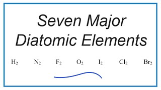 Memorizing the Seven Diatomic Gases H2 N2 F2 O2 I2 Cl2 and Br2 [upl. by Akenehs]