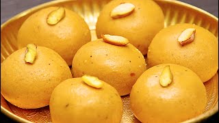 पहली बार में परफेक्ट बेसन लड्डू कैसे बनाये  Besan Laddu Recipe  Besan Laddoo  KabitasKitchen [upl. by Napra]