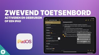 ⚙️ Zwevend toetsenbord activeren en gebruiken op een iPad [upl. by Llenrev552]